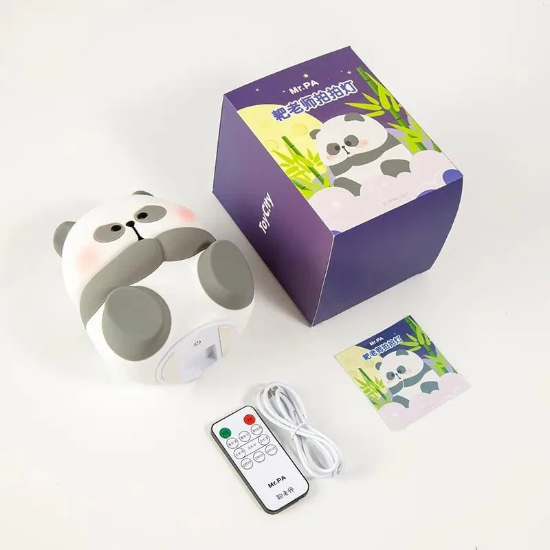 Creative Fashion Panda-shaped Lamp Silicone Night Light