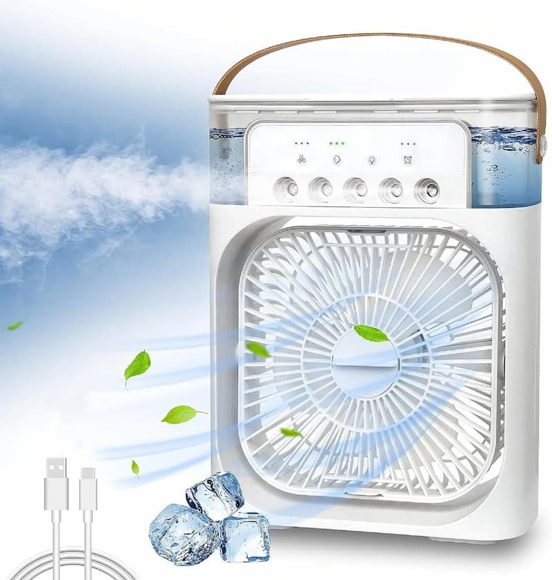 Cooling Fan With Ice