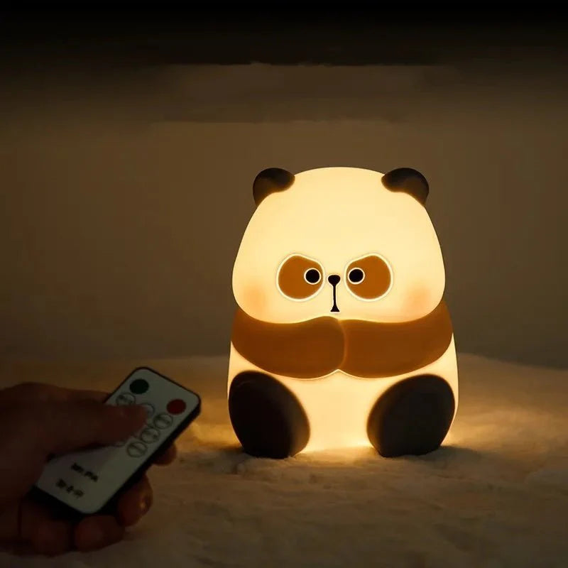 Creative Fashion Panda-shaped Lamp Silicone Night Light