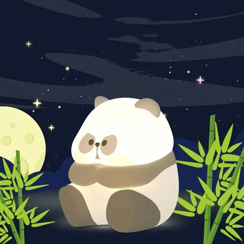 Creative Fashion Panda-shaped Lamp Silicone Night Light