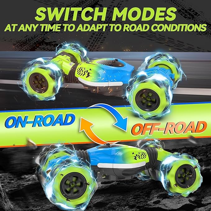 Masroo Gesture RC Car, 2.4GHz 4WD Gesture Sensing RC Stunt Car Toys for 6-12 yr Boys Girls, Drift Hand Controlled Remote Control Twist Cars Offroad 360°...