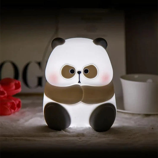 Creative Fashion Panda-shaped Lamp Silicone Night Light